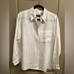 Liz Claiborne/Liz Sport 100% linen top